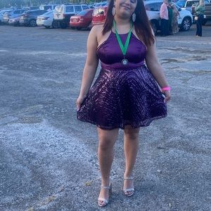 City Studio Purple Dress